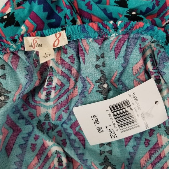 NWT L8teR Women's L Halter Sleeveless Romper - Picture 7 of 8